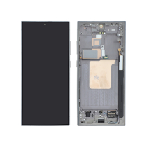 Ecran Complet Titane Noir Galaxy S24 Ultra (S928B) (Avec châssis)