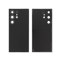 Vitre Arrière Titane Noir Galaxy S24 Ultra (S928B) (Sans logo)