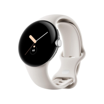 Pixel Watch 41mm Argent avec Bracelet Sport Beige (Wifi + Cellulaire)