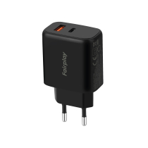 FAIRPLAY Chargeur 45W (USB-A + USB-C) (Noir)