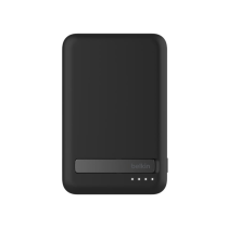 BELKIN PowerBank MagSafe 5 000 mAh 15W Avec Support Intégré (Noir) 